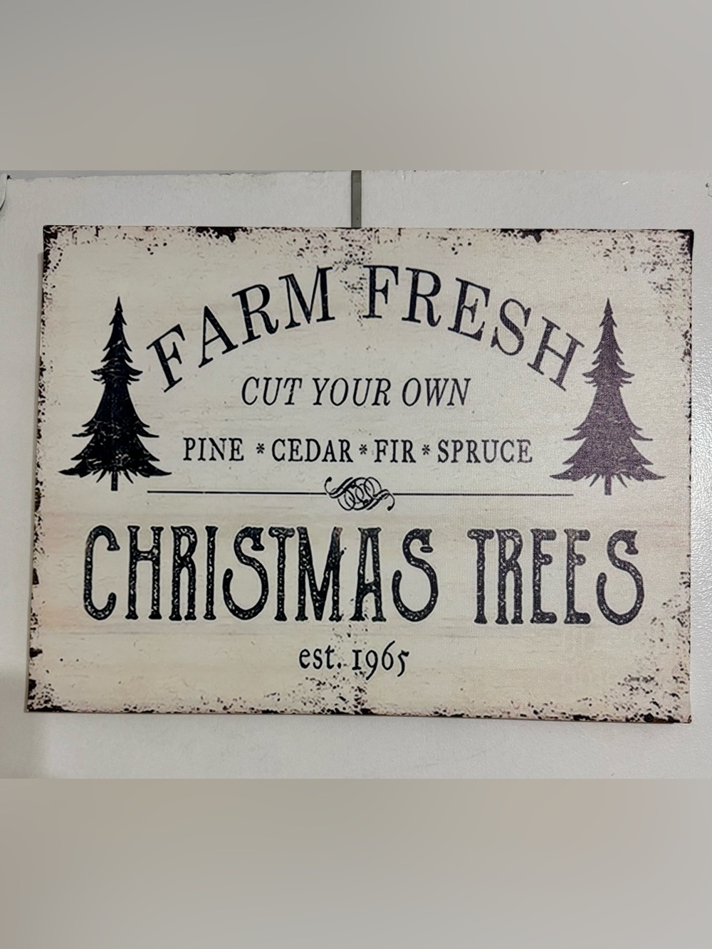 Farm Fresh Christmas Tree Sign - Picture 3 of 6